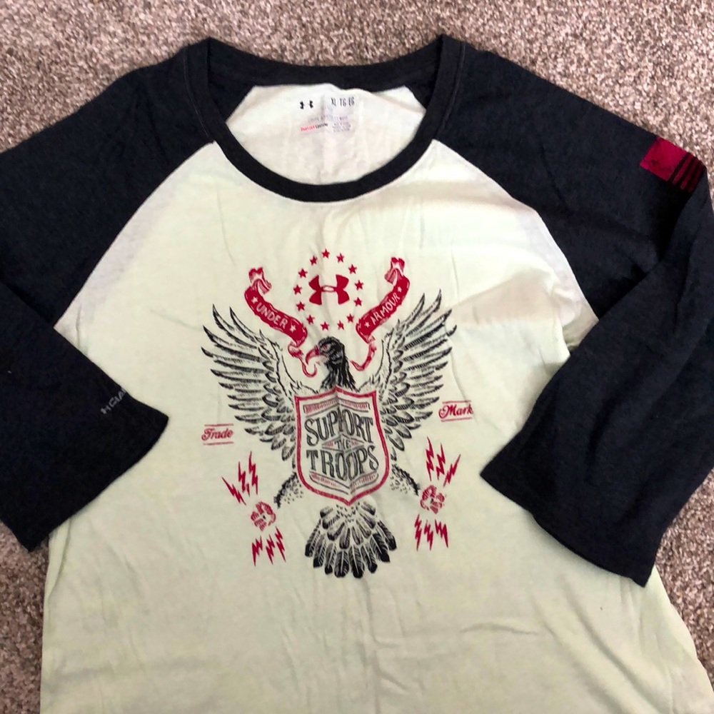 Under Armour “support the troops” 3/4 sleeve